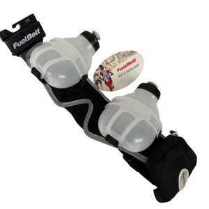 FuelBelt Revenge R20 2-Bottle Hydration Belt Black Running OS RE1331-00-03 NEW